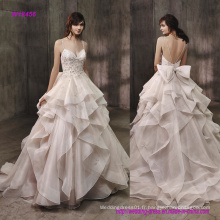 Design populaire Sweepingly romantique tout en une pleine longueur robe de mariée une ligne avec une jupe en organza souple et volumineuse douce
